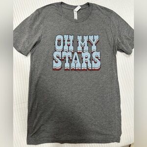 Friday + Saturday “Oh My Stars” T-shirt in Gray